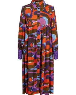 Femme Manoush Robes^Robe Purple Country print lilas