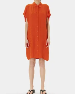 Robe Ratela motifs ton sur ton orange-Zapa Outlet