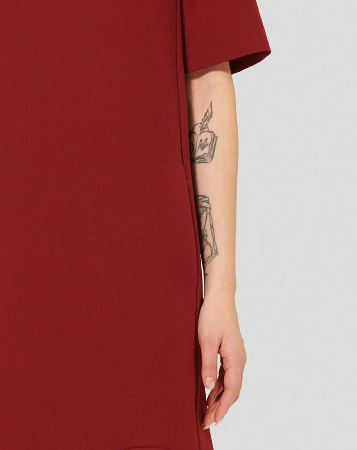 Robe Rayme bordeaux-Tara Jarmon New