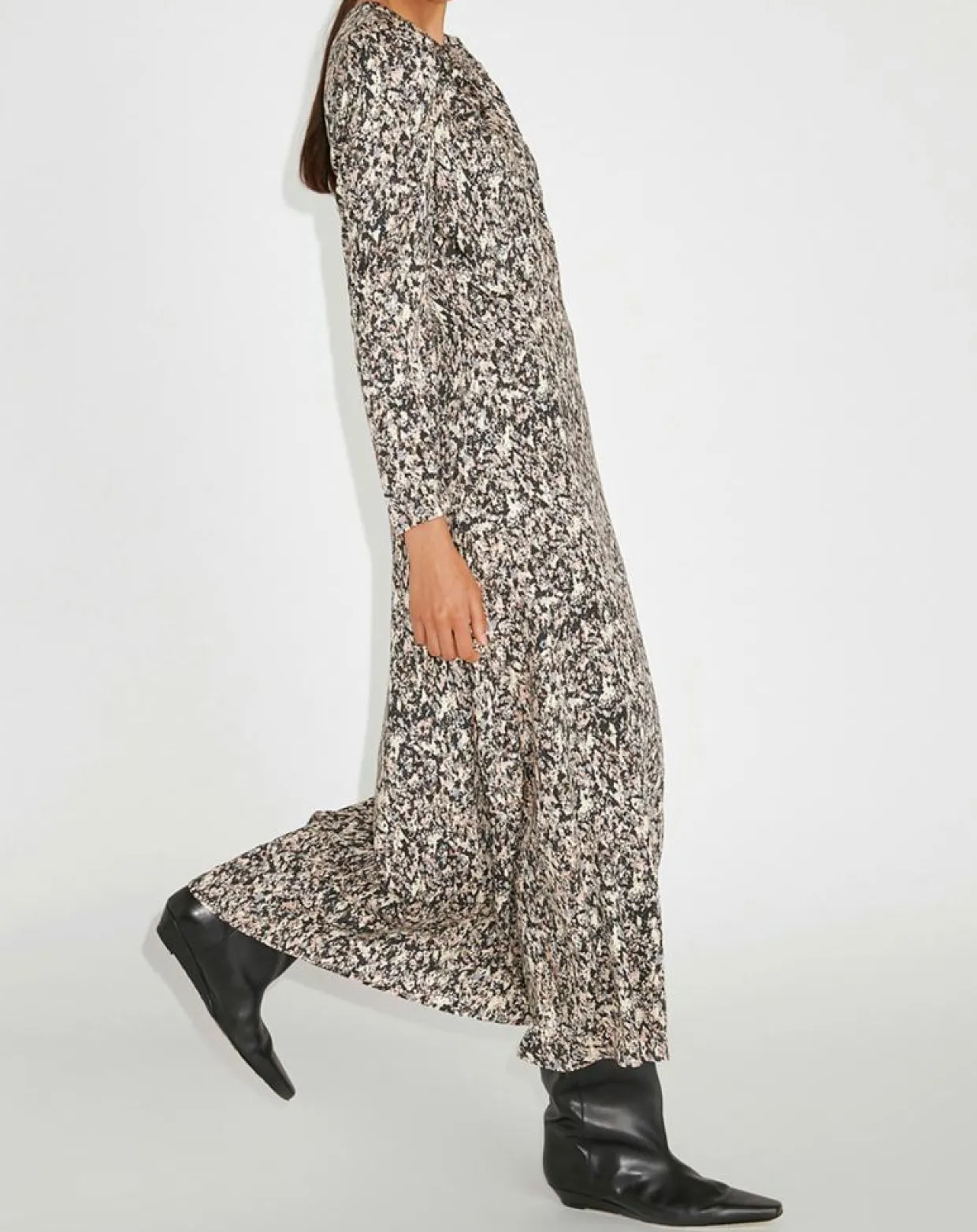 Robe Riagan imprimée noire-Zapa Outlet