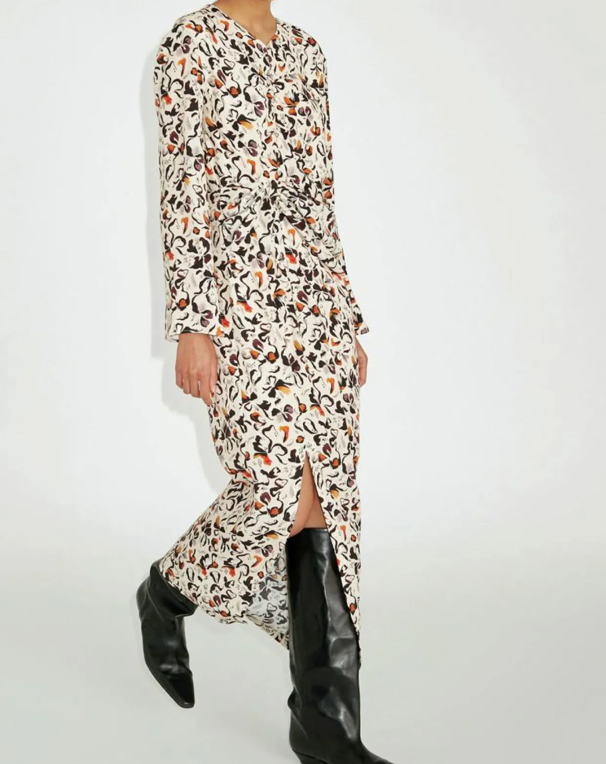 Robe Richie imprimée multicolore-Zapa Clearance