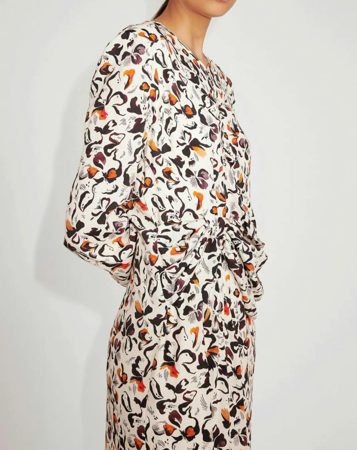 Robe Richie imprimée multicolore-Zapa Clearance