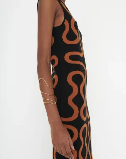 Femme Zapa Robes^Robe Ridley imprimée noir/marron