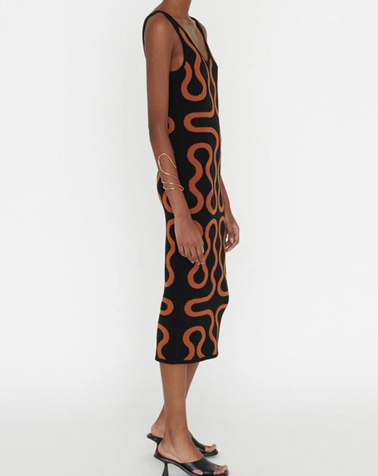 Femme Zapa Robes^Robe Ridley imprimée noir/marron
