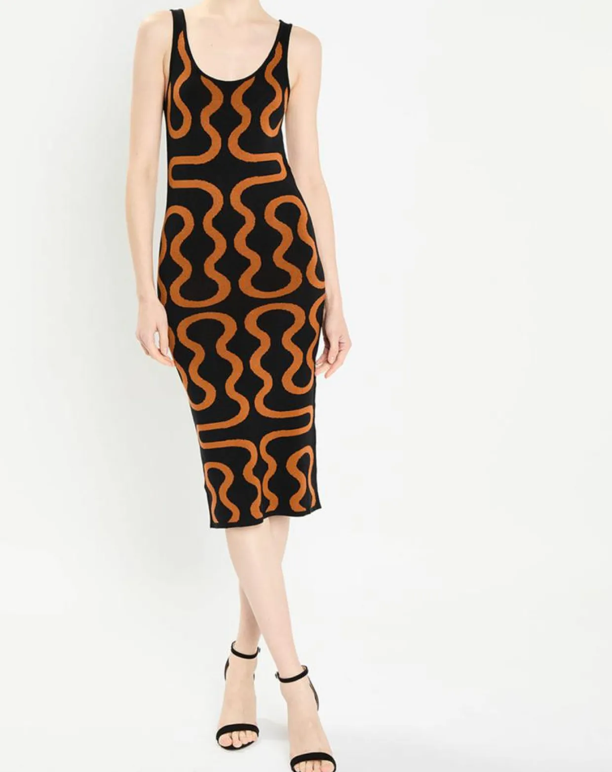 Femme Zapa Robes^Robe Ridley imprimée noir/marron