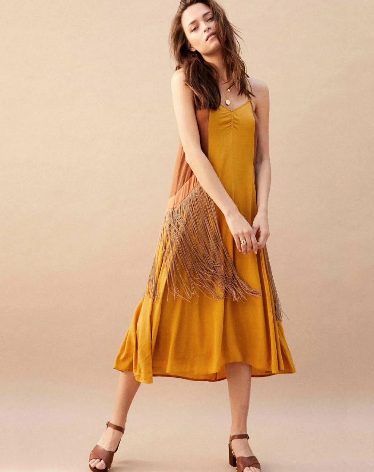 Robe Rivage ocre-Wild Clearance