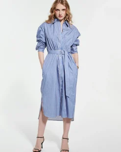 Robe Riverside rayures-Zapa Discount