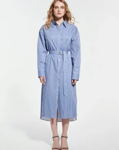 Robe Riverside rayures-Zapa Discount