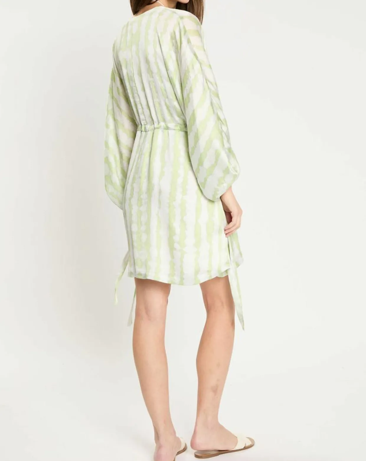 Femme Zapa Robes^Robe Rokhya imprimée vert päle