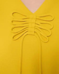 Femme Tara Jarmon Robes^Robe Rolie jaune citron