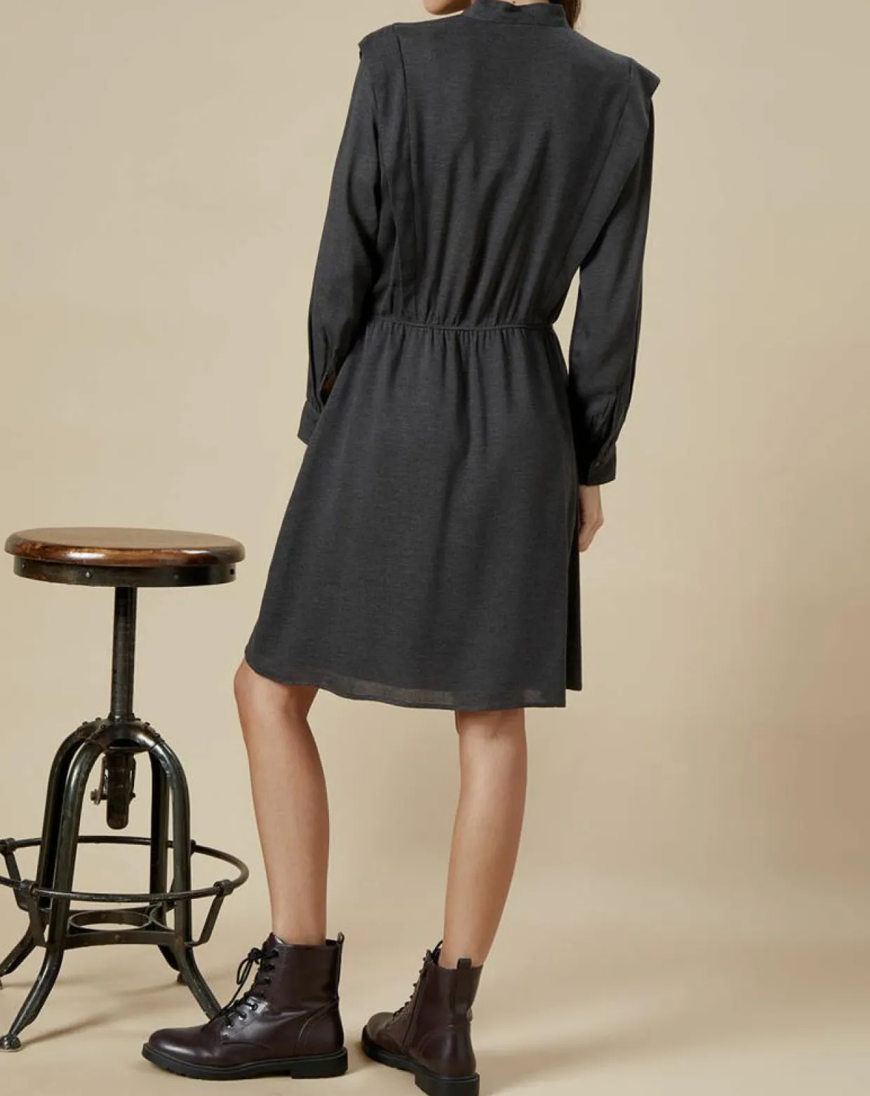 Femme Hartford Robes^Robe Rooka gris foncé