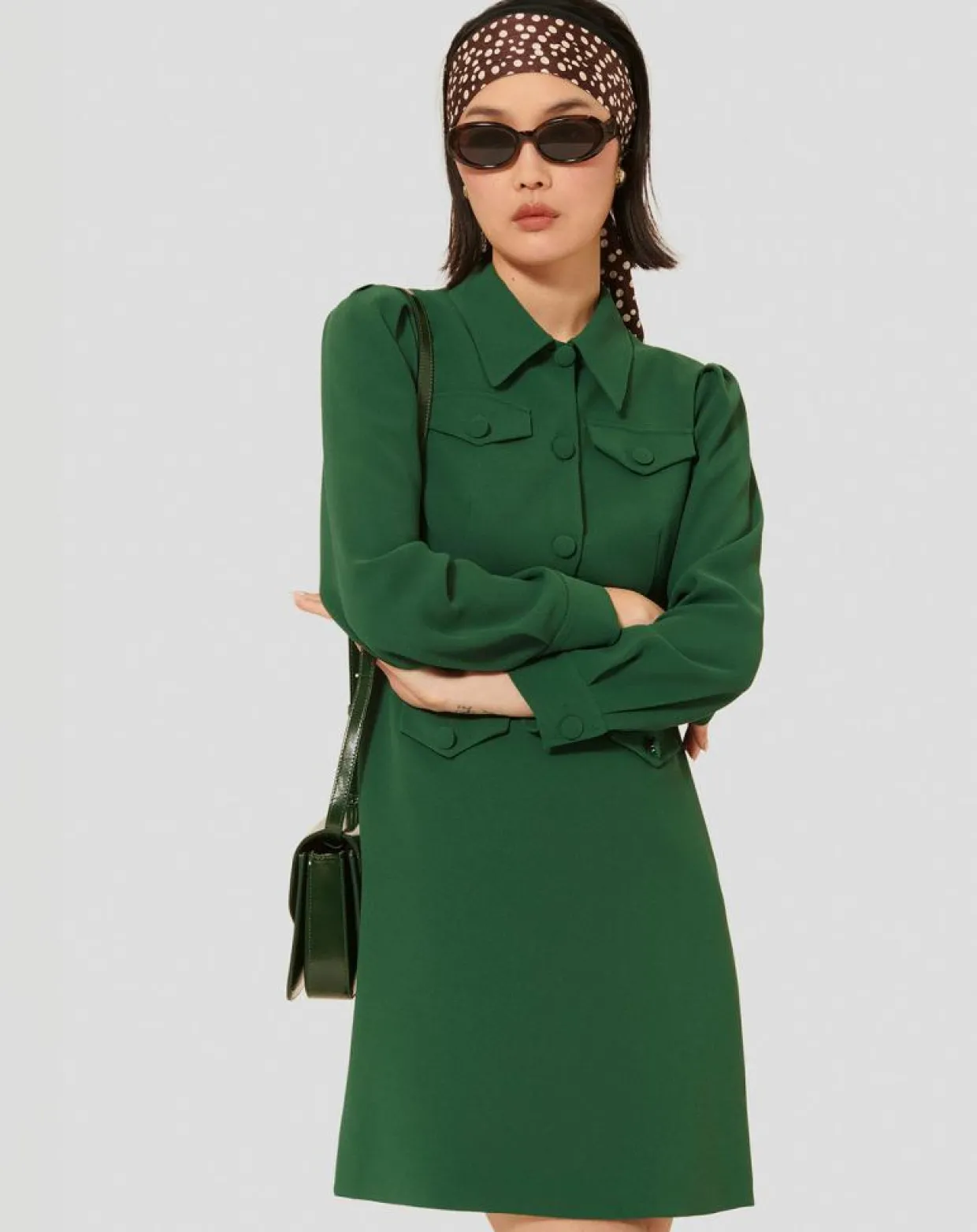 Femme Tara Jarmon Robes^Robe Roya verte