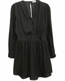 Robe satinée Naomie noire-See u Soon Sale