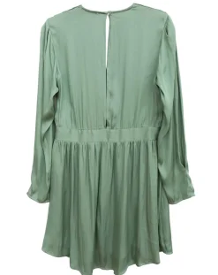 Femme See u Soon Robes^Robe satinée Naomie verte