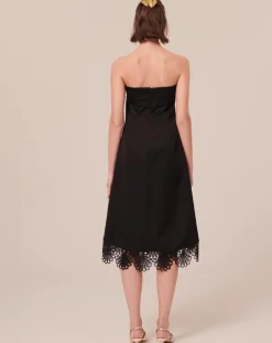 Robe satinée noire-Tara Jarmon Discount