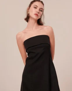 Robe satinée noire-Tara Jarmon Discount