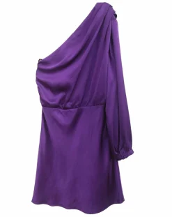 Femme See u Soon Robes^Robe satinée Romane purple