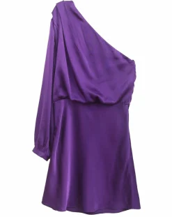 Femme See u Soon Robes^Robe satinée Romane purple