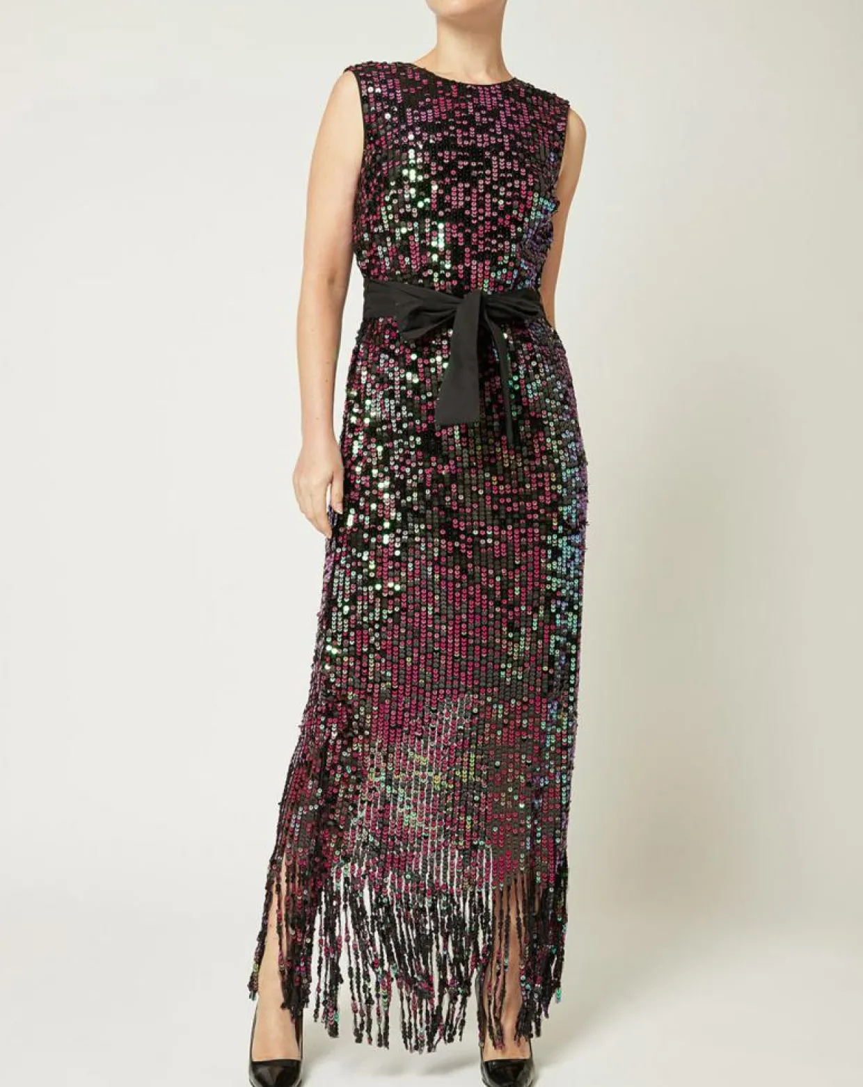 Femme Manoush Robes^Robe sequins Night iridescent violet/noir