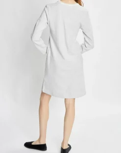 Robe Sweethome gris chiné/blanc-Le Chat Sale
