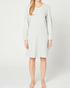 Robe Sweethome gris chiné/blanc-Le Chat Sale