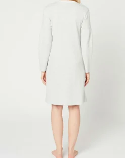 Robe Sweethome gris chiné/blanc-Le Chat Sale