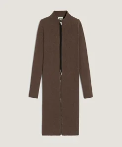 Robe Thalia fermeture éclair marron havane-Rodier Discount