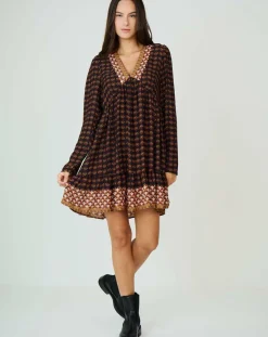 Femme See u Soon Robes^Robe Valentine marron