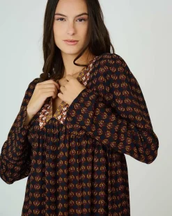 Femme See u Soon Robes^Robe Valentine marron