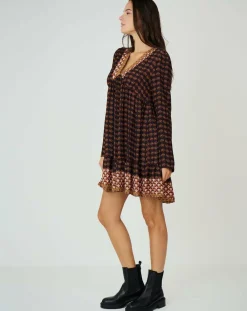 Femme See u Soon Robes^Robe Valentine marron