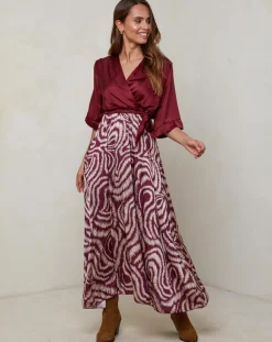 Femme Alice & Charlotte Robes^Robe Yasmine bordeaux