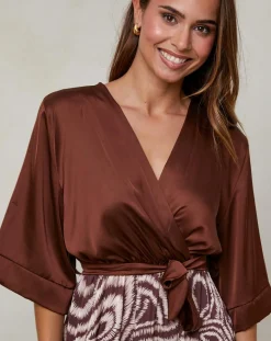 Femme Alice & Charlotte Robes^Robe Yasmine marron