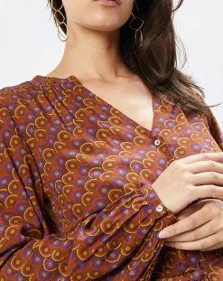 Robe Yazzi imprimée marron-La Petite Etoile Best