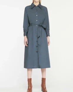 Femme Jodhpur Robes^Robe-Chemise Pom gris foncé