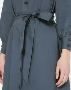 Femme Jodhpur Robes^Robe-Chemise Pom gris foncé