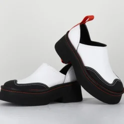 Femme E8 By Miista Sandales À Talons^Sabots en Cuir Mercedes blancs - Talon 6 cm