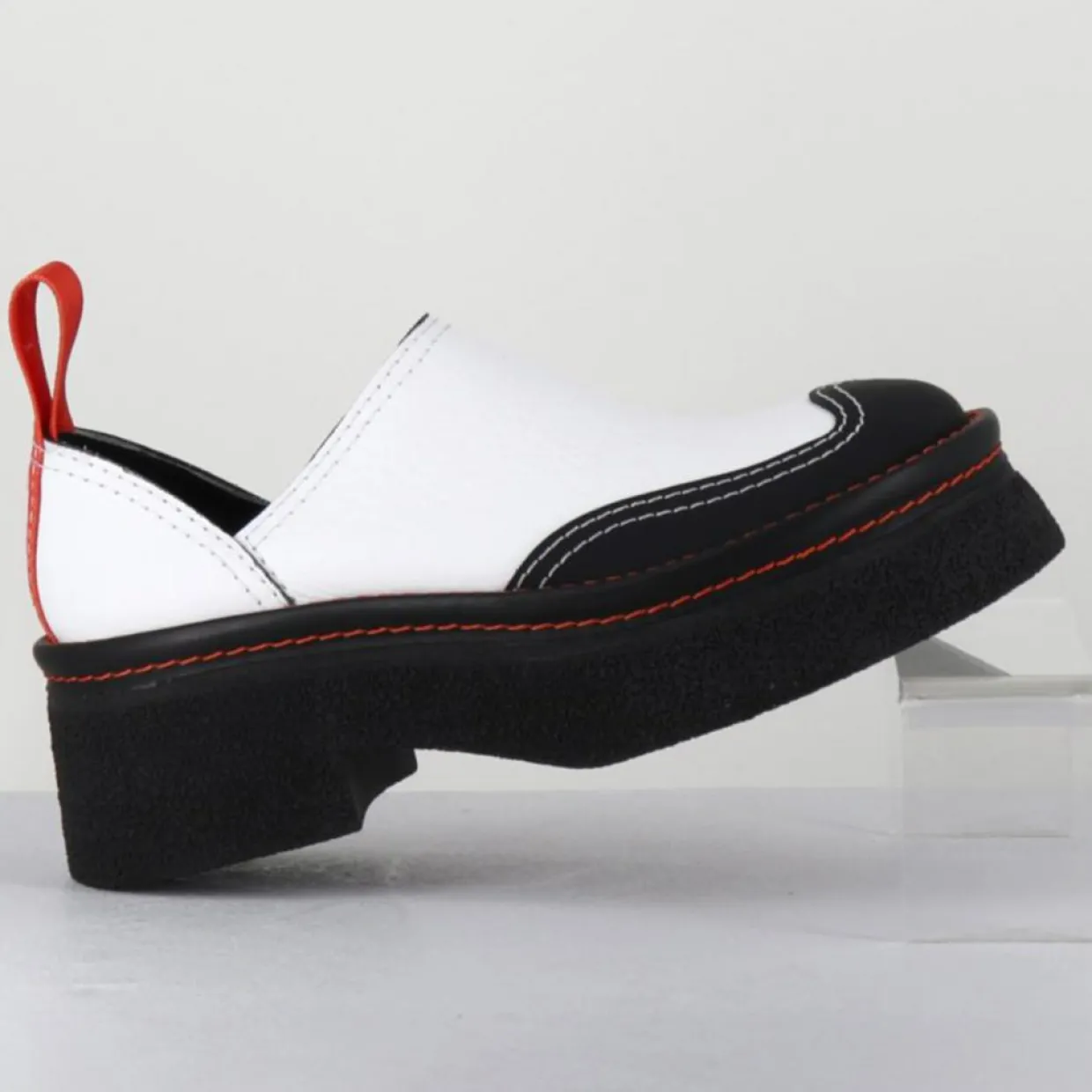 Femme E8 By Miista Sandales À Talons^Sabots en Cuir Mercedes blancs - Talon 6 cm