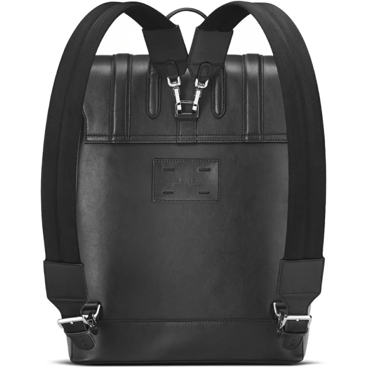 Femme Maison Faret Sacs^Sac à dos en Toile enduite & Cuir Ferret rouge/noir - 40x29x13 cm