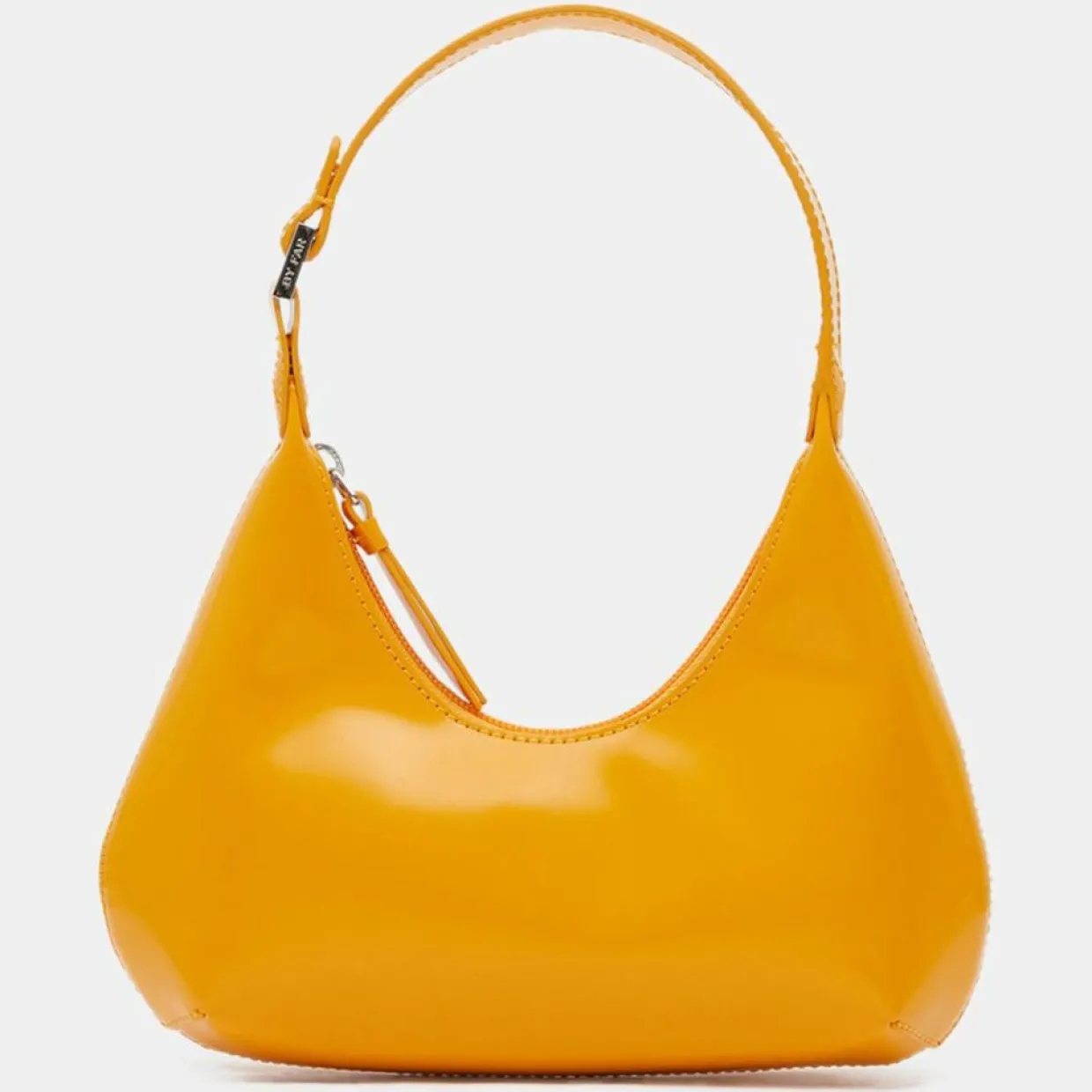 Sac à main en Cuir Baby Amber Semi Pate orange - 16x22x6 cm-By Far Online