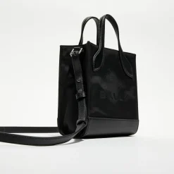 Femme Bally Sacs^Sac à main en Cuir avec logo noir - 22x18 cm