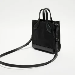 Femme Bally Sacs^Sac à main en Cuir avec logo noir - 22x18 cm