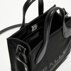 Femme Bally Sacs^Sac à main en Cuir avec logo noir - 22x18 cm