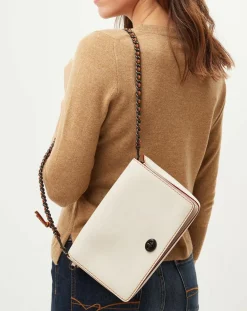 Sac bandoulière en Cuir Dinky 24 craie - 17x7x24 cm-Coach Clearance