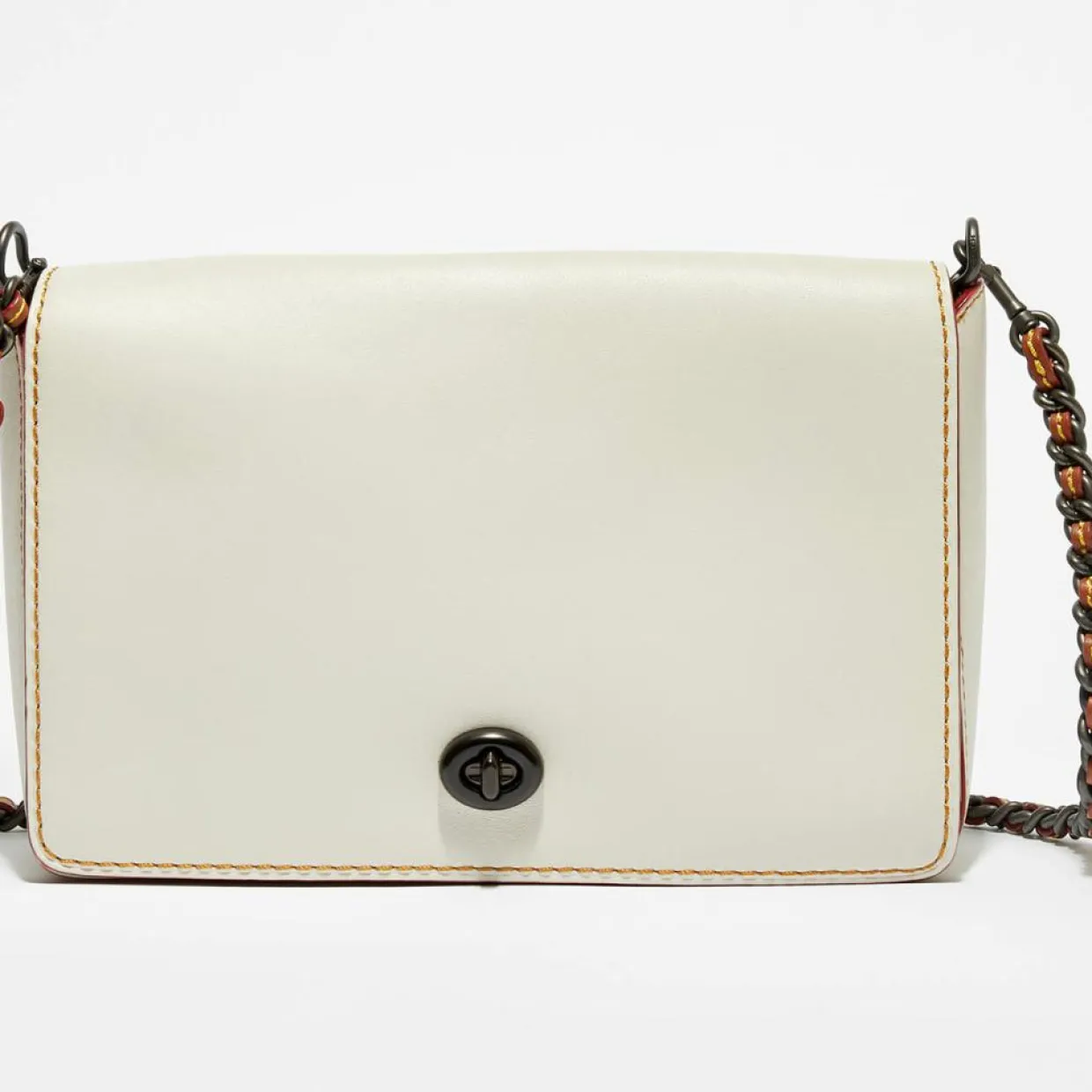 Sac bandoulière en Cuir Dinky 24 craie - 17x7x24 cm-Coach Clearance