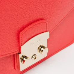 Sac bandoulière en Cuir Metropolis S rouge 21x16x8 cm-Furla Hot