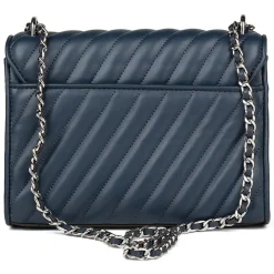 Femme Michael Kors Sacs^Sac bandoulière en Cuir Rose bleu marine - 23x18x5 cm