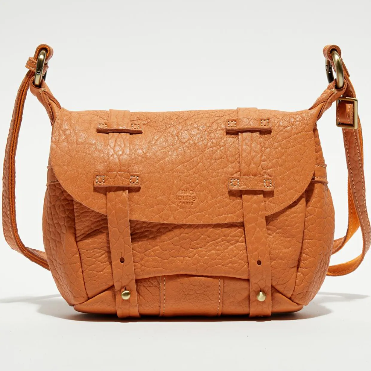 Femme Mila Louise Sacs^Sac besace en Cuir Bern E pêche - 16x22x6 cm