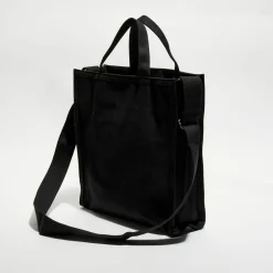 Femme A.P.C. Sacs^Sac cabas en toile Récupération noir - 40x36x11 cm