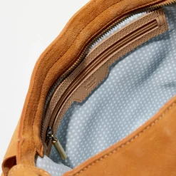Sac en Cuir Bernie V pêche - 25x33x9 cm-Mila Louise
