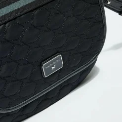 Sac en Toile brodée Je t'Attends Je t'Aime nº2 noir - 20x25x8 cm-Mauboussin Sale